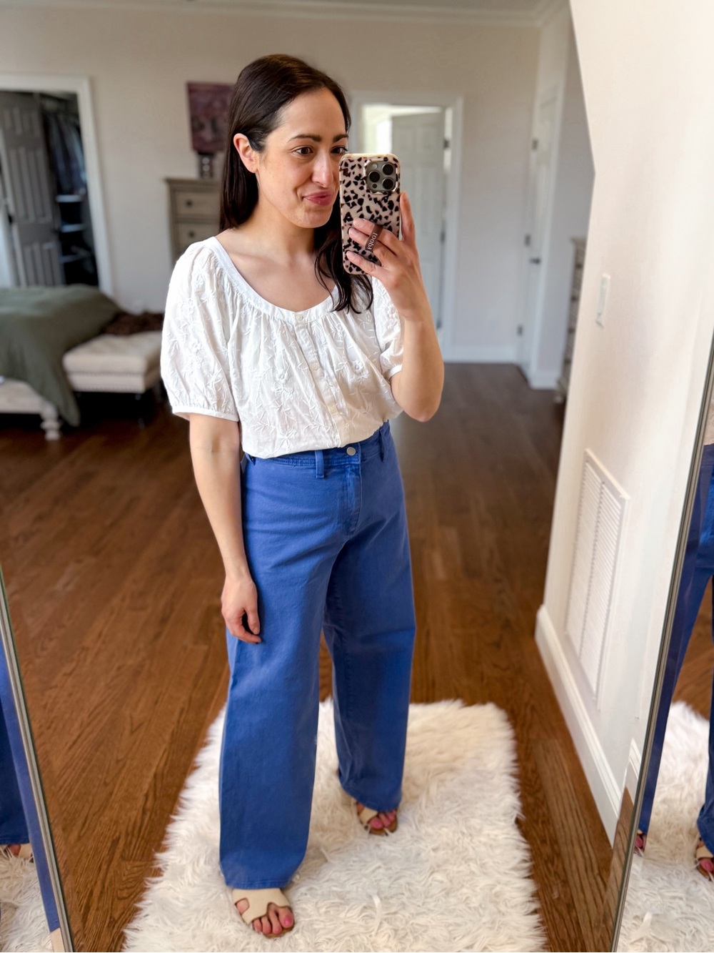 Universal Thread sailor Wide-Leg High-Rise Jeans in Blue